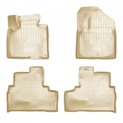 Коврики салонные для Kia Sorento (XM) (2009-2012) (бежевый)