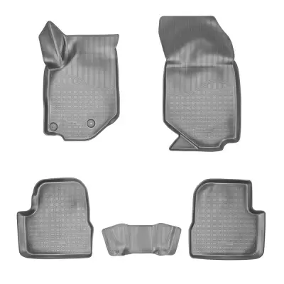 Коврики салонные для Peugeot 208 II 3D (2019) (серый)