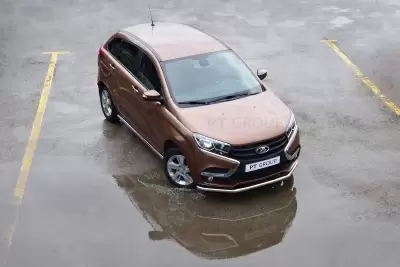 Защита переднего бампера одинарная O51 мм (НПС) LADA XRAY с 2016 от Интернет-Магазина Autoboks.kz