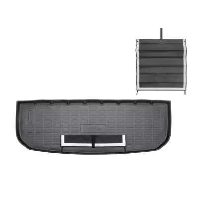 Коврики в багажное отделение с текстильным фартуком для Chery Tiggo 9 (2024) (7 мест, разложенный 3)