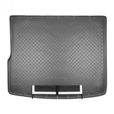 Коврики в багажное отделение с фартуком для Volkswagen Touareg (2010) (4-х зонный климат контроль)