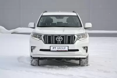 Защита переднего бампера одинарная O63мм (НПС) Toyota LAND CRUISER PRADO 150 с 2017