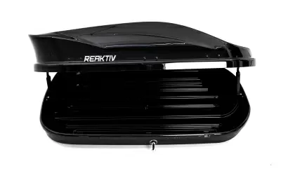 Автобокс REAKTIV Kometa 360 черный глянцевый двустороннее 650 л от интернет-магазина AUTOBOKS.kz. 