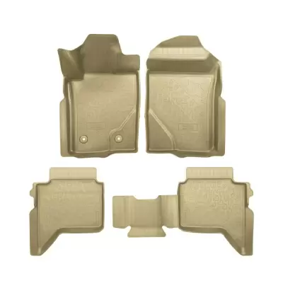Коврики салонные для Ford Ranger T6.2 (2022) (бежевый)