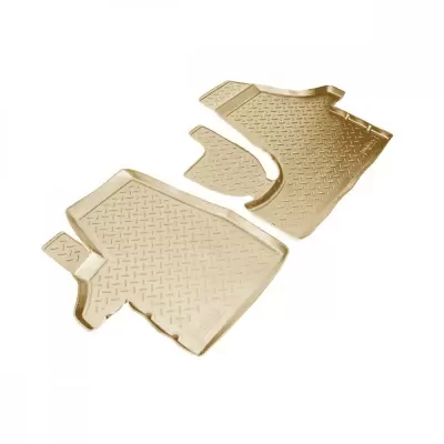 Коврики салонные для Volkswagen T4 (1990-2003) (передние, 2 мест) (бежевый)