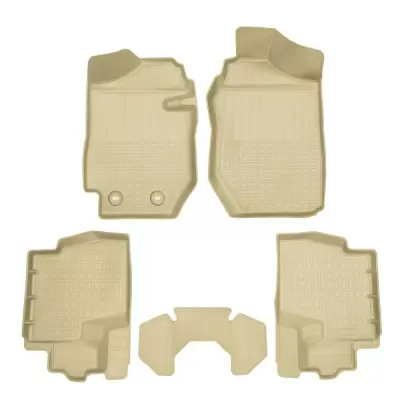 Коврики салонные для Suzuki Jimny 3D (2018) (МКПП) (бежевый)