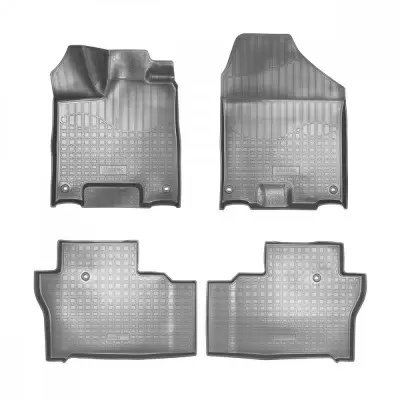 Коврики салонные для Honda Pilot (2008) (3 ряд) (серый)