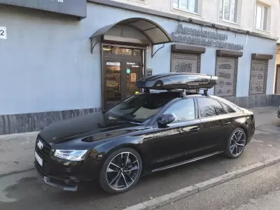 Автобокс Broomer Venture LS 450л черный глянцевый от интернет-магазина AUTOBOKS.kz. 