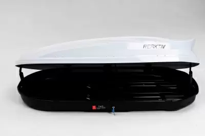 Автобокс REAKTIV Molniya 500 белый глянцевый двустороннее 500 л от интернет-магазина AUTOBOKS.kz. 