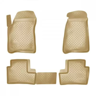 Коврики салонные для VAZ Largus (I и I рестайл ) (2012-н.в.) (пер) (бежевый)