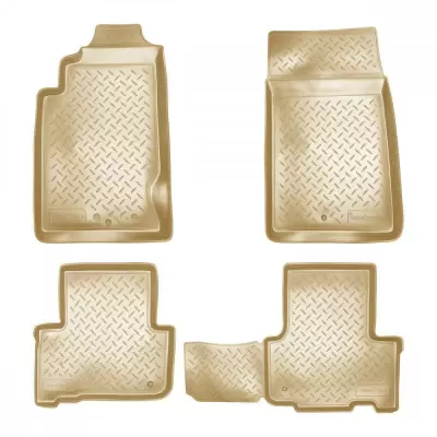 Коврики салонные для Ssang Yong Rexton (RJ,RJN) (2001) (бежевый)