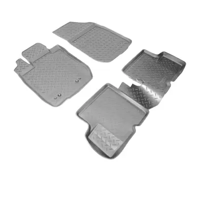 Коврики салонные для Renault Duster (4WD) (2011)\ Nissan Terrano (4WD) (2014) (серый)