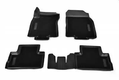 Коврики салонные комбинированные для Nissan Qashqai (J11) 3D (2015) (российская сборка)