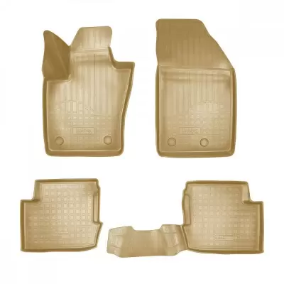 Коврики салонные для Fiat 500L 3D (2012) (бежевый)