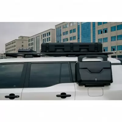 Автобокс боковой для Toyota LC250 черный глянцевый 24 л от интернет-магазина AUTOBOKS.kz. 