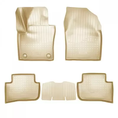 Коврики салонные для Toyota C-HR 3D (2016) (передний привод) (бежевый)