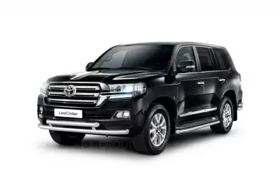 Защита переднего бампера двойная 63/63мм (НПС) Toyota LAND CRUISER 200 2014-