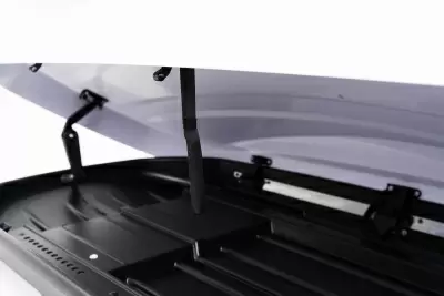 Автобокс REAKTIV Buran 370 белый глянцевый двустороннее 370 л от интернет-магазина AUTOBOKS.kz. 