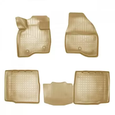 Коврики салонные для Ford Explorer (U502) (2010) (3 ряд) (бежевый)