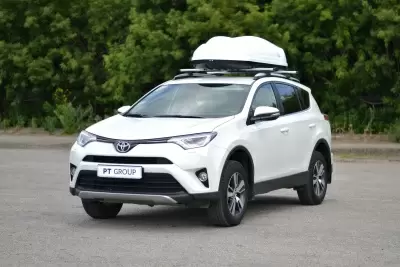 Автобокс на крышу Белый Turino 1 Аэродинамический 410л от интернет-магазина AUTOBOKS.kz. 