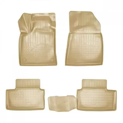 Коврики салонные для Renault Clio IV 3D (2012-2019) (бежевый)