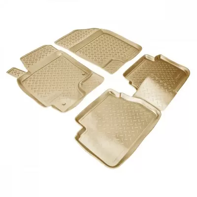 Коврики салонные для Chevrolet Cobalt 3D (2013)\ Ravon R4 3D (2016) (бежевый)