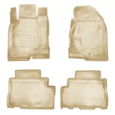 Коврики салонные для Nissan X-Trail (T31) 3D (2007) (бежевый)