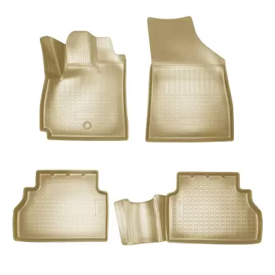 Коврики салонные для Chevrolet Tracker 3D (2021) (бежевый)
