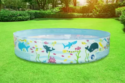 Бассейн с жестким бортом SunClub Rigid Wall, 150x150x25см, 57139