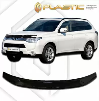Мухобойка (дефлектор капота) для Mitsubishi Outlander 2012+ (арт. 2010010107833)