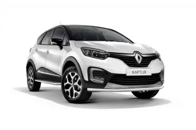 Защита переднего бампера одинарная (НПС - нерж.) на Renault KAPTUR с 2016