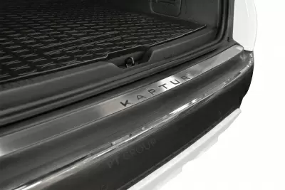 Накладка на задний бампер (НПС) Renault Kaptur с 2016 на автомобиль от Интернет-Магазина Autoboks.kz