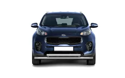 Защита переднего бампера двойная O63/63мм (НПС) KIA Sportage 2016-