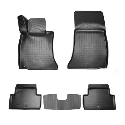 Коврики салонные для Genesis G70 3D (2017) (задний привод)