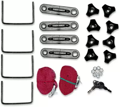 Автобокс ED Магнум 300 (белый, тиснение карбон) от интернет-магазина AUTOBOKS.kz. 