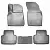 Коврики салонные для Audi Q7 (2015) (3 ряд) (серый) от интернет-магазина AUTOBOKS.kz. 