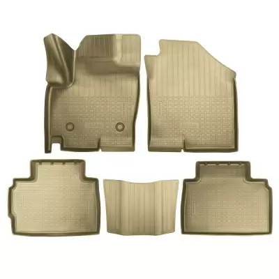 Коврики салонные для BAIC Beijing Senova X55 3D (2020) (бежевый)