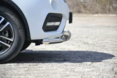 Защита переднего бампера двойная с каплями O63/63 мм (НПС - нерж.) LIFAN X60 с 2017 от Интернет-Магазина Autoboks.kz