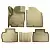Коврики салонные для BAIC Beijing Senova X55 3D (2020) (бежевый) от интернет-магазина AUTOBOKS.kz. 