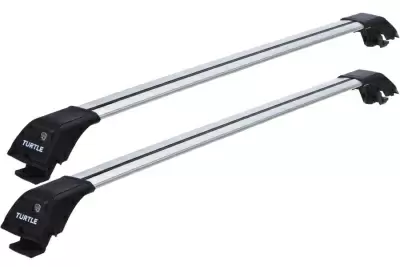 Багажник на крышу Turtle Tourmaline V1 на классические рейлинги серебристый