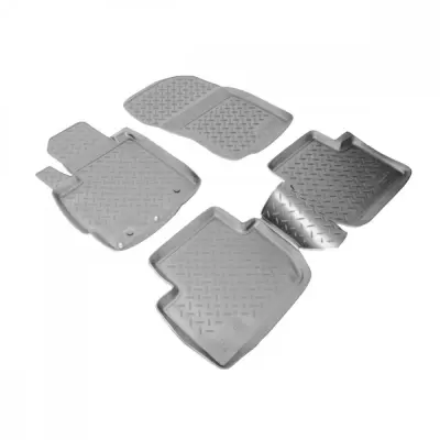 Коврики салонные для Mitsubishi Outlander (2002-2006) (серый)