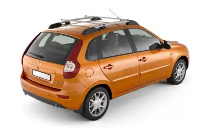 Рейлинги с поперечинами усиленные LADA Kalina Хэтчбек 2004-2013 / Kalina II c 2013