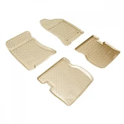 Коврики салонные для Smart Fortwo С453 3D (2014) (бежевый)