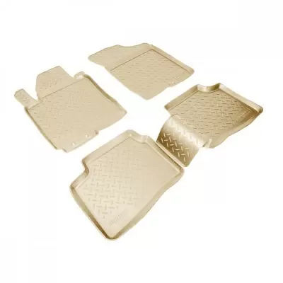 Коврики салонные для Kia Cee'd (ED) (2006-2010)\ Hyundai i30 (FD) (2007-2012) (бежевый)