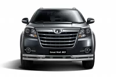 Защита переднего бампера двойная с углами O63/51 мм (НПС) Great Wall HOVER H3 с 2017 от Интернет-Магазина Autoboks.kz