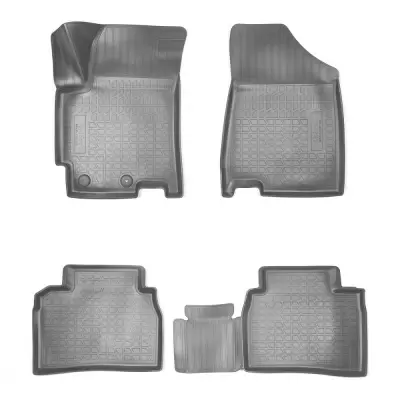 Коврики салонные для JAC J7 3D (лифтбек) (2020) (серый)