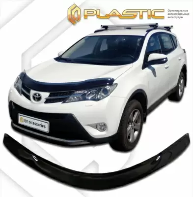 Мухобойка (дефлектор капота) для Toyota Rav4 2013-2015 (арт. 2010010108076)