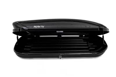 Автобокс REAKTIV Torpeda 420 черный глянцевый двустороннее 550 л от интернет-магазина AUTOBOKS.kz. 