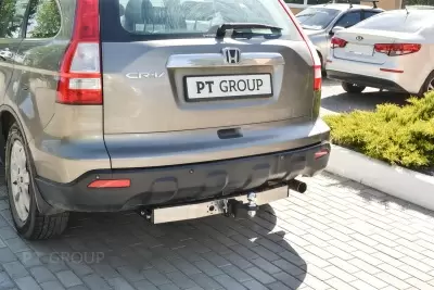 Фаркоп на HONDA CR-V 2007-2012 / съемный квадрат с НЕРЖ накладкой от Интернет-Магазина Autoboks.kz