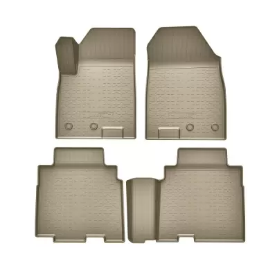 Коврики салонные для SOUEAST S09 (1,2 ряд) 4WD (2024) (бежевый)